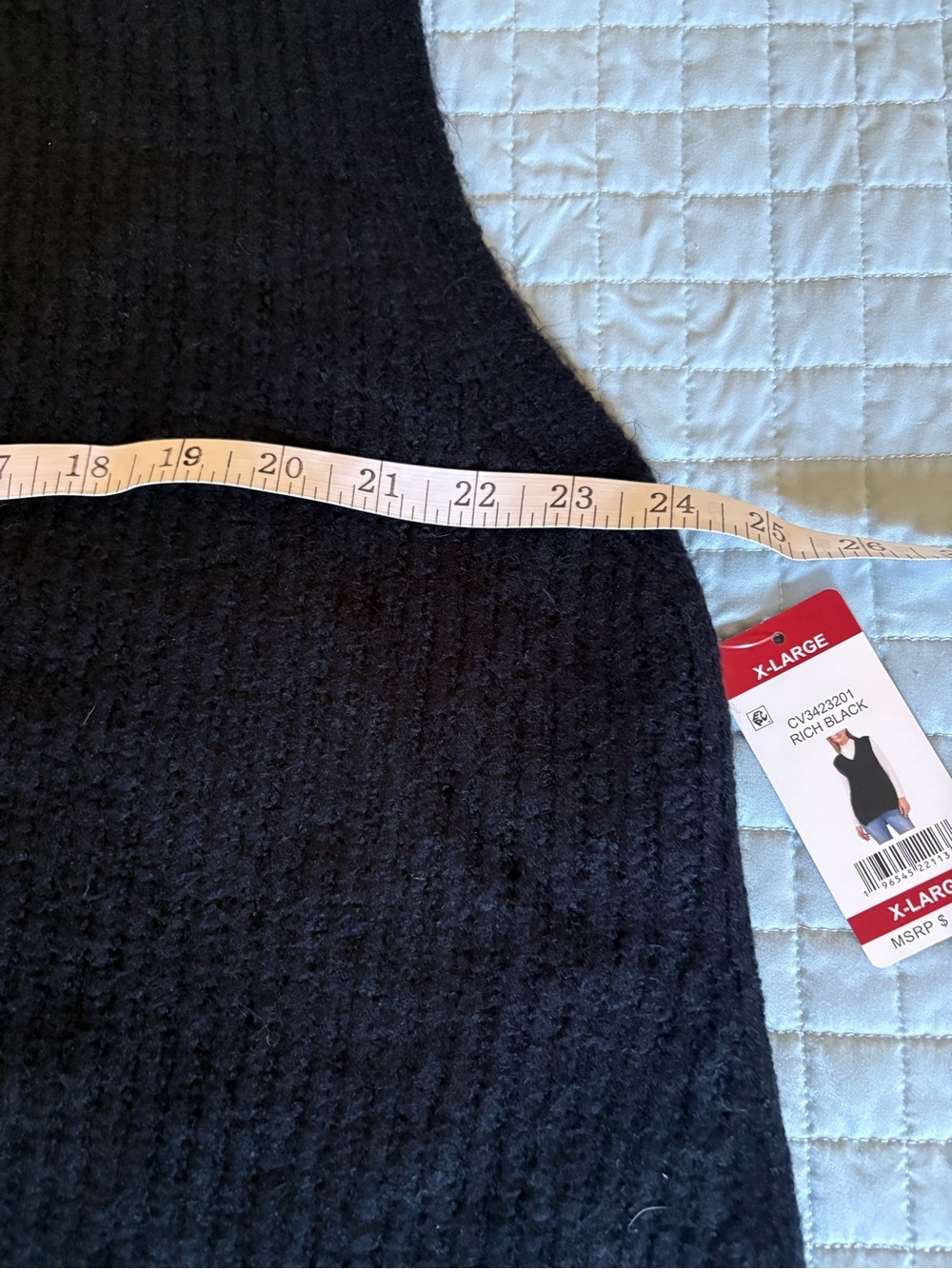 Vince Camuto Black V-Neck Sweater Vest. Runs Big - Picture 7 of 10